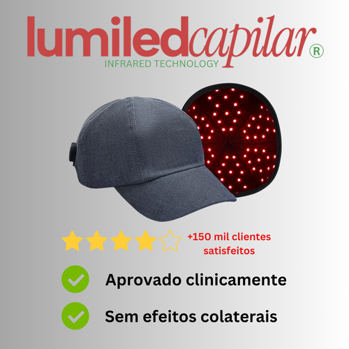 Boné LED Infravermelho para Crescimento Capilar